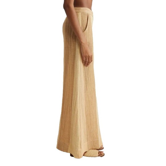 Lisa Marie Fernandez Wide Leg Gauze Linen Blend Pants size 3/M NWT - Picture 3 of 14